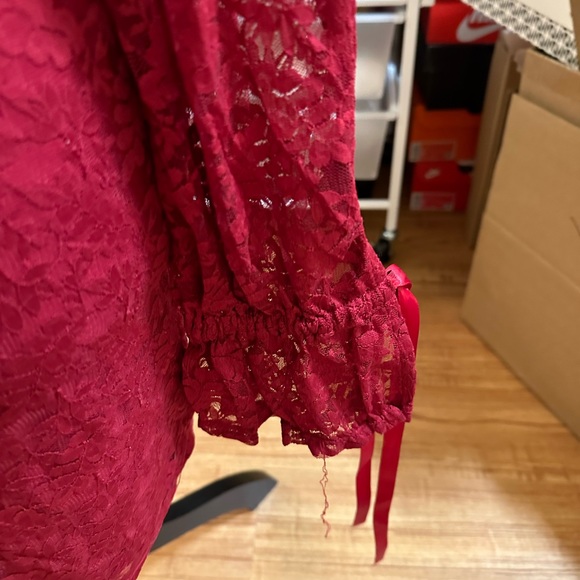 Lovers & Friends Red Lace Mini Dress - Picture 2 of 9